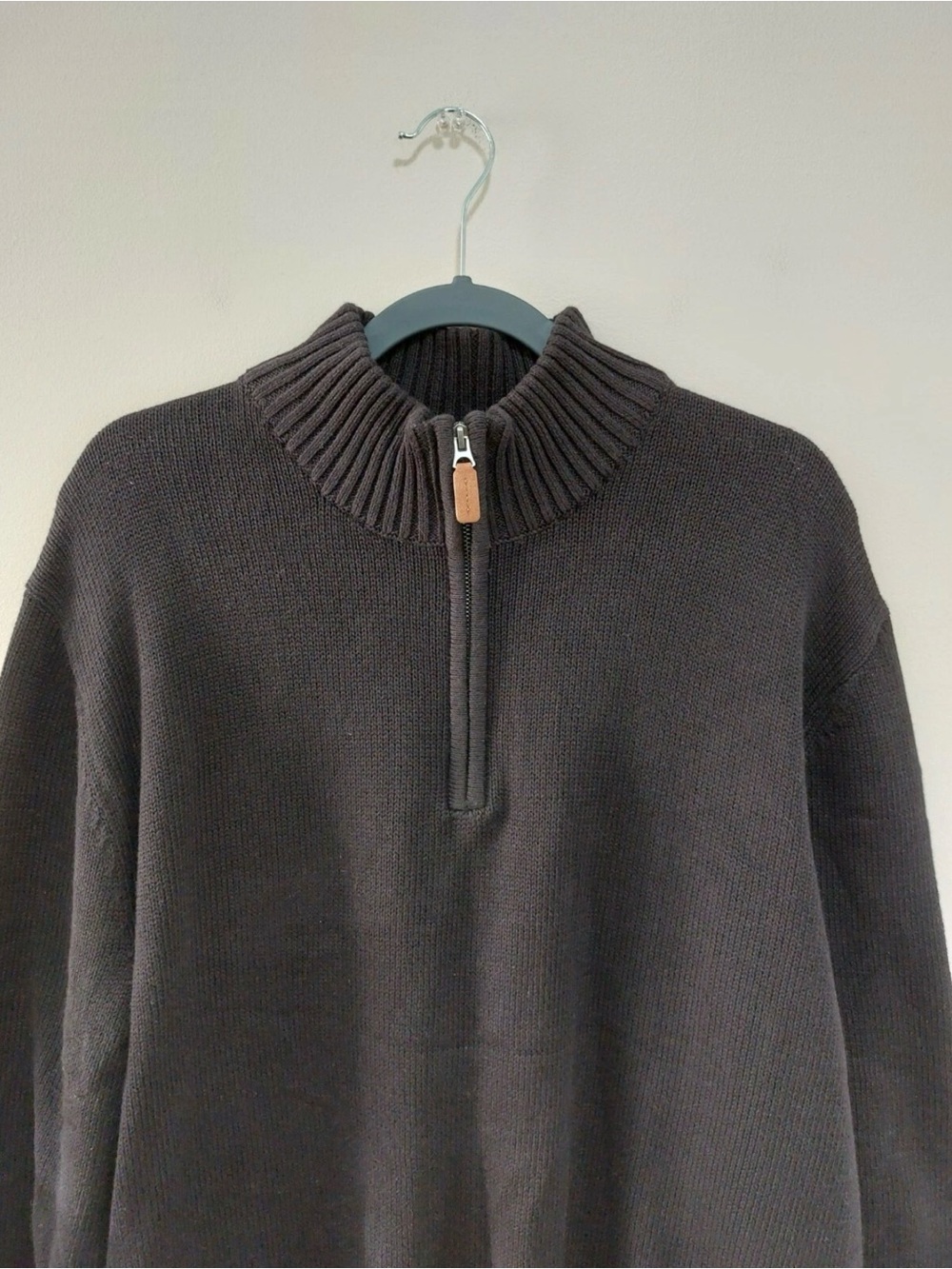 St John’s Bay / Sweater / Mens / Sz. X-Large / Pullover / Black / 1/4 Zip /Knit